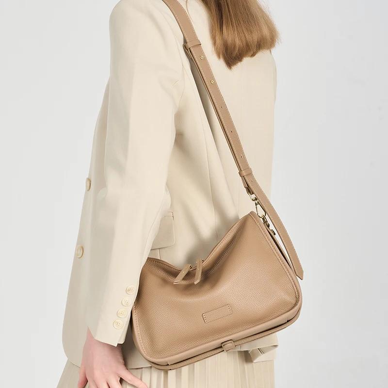 Nouveau sac à bandoulière de luxe léger pour femme, sac à main en cuir de vachette de haute qualité 