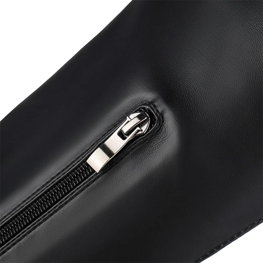 Cuissardes en peluche pour femmes, sur le genou, temporel, talons carrés ronds, Parker commandé, dou