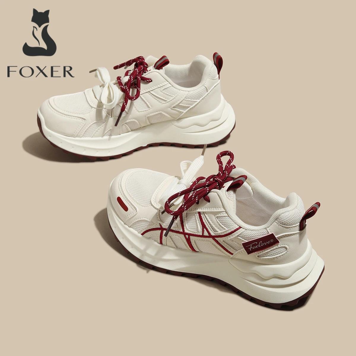 FOXER 2026 Nouvelles baskets en mesh pour femmes, chaussures décontractées respirantes à plateforme,