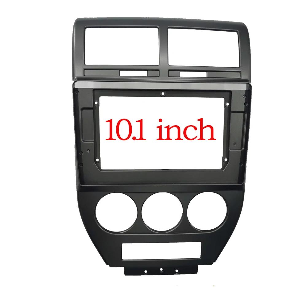 Cadre de panneau de Fascia en plastique pour autoradio, 2 Din, 10.1 pouces, pour JEEP Compass Patrio