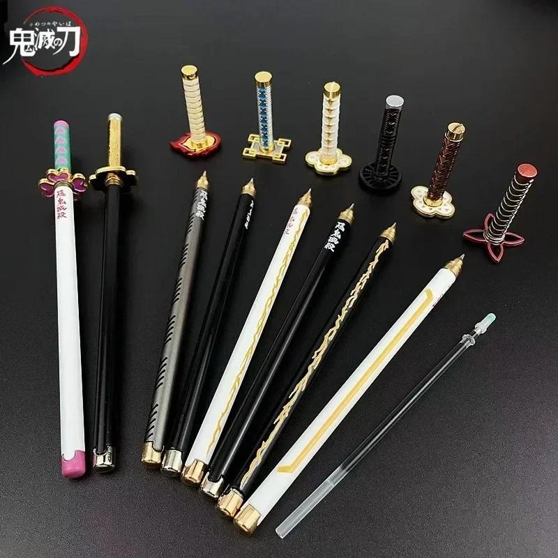 Stylo à bille en alliage Mitsuri Shinobu Tanjiro, 20cm, taille réelle, accessoires de personnages d'