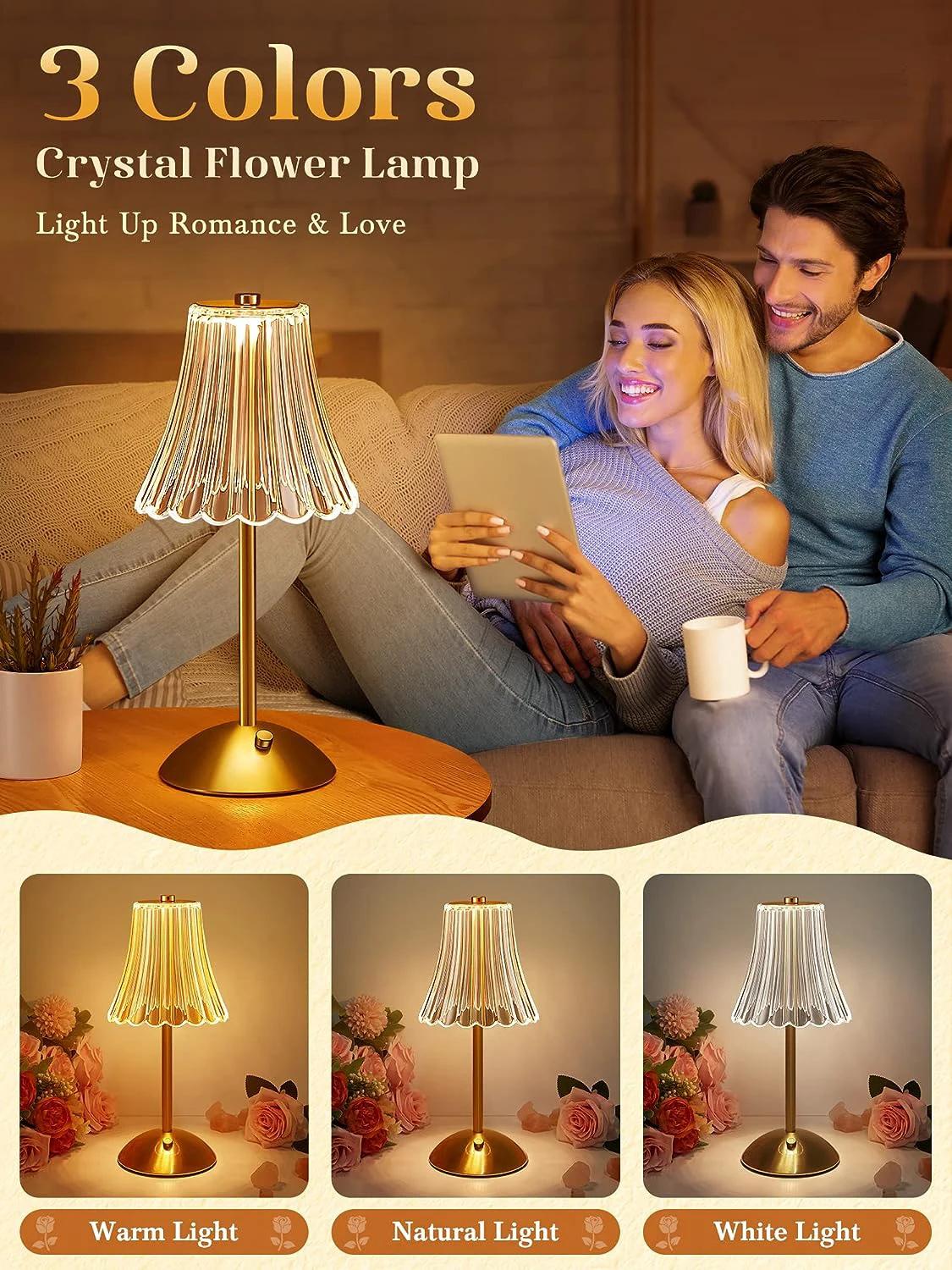 Lampe de Table LED capteur tactile bureau veilleuse Rechargeable sans fil lampe de lecture pour Rest