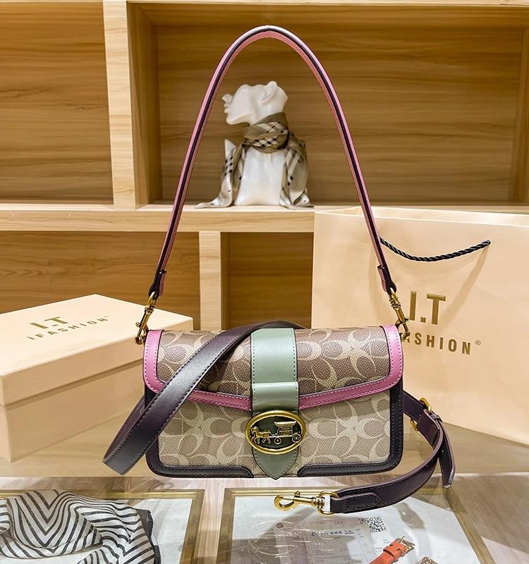 Sac à main pour femmes, nouvelle collection automne/hiver 2021, sac sous les bras de couleur contras