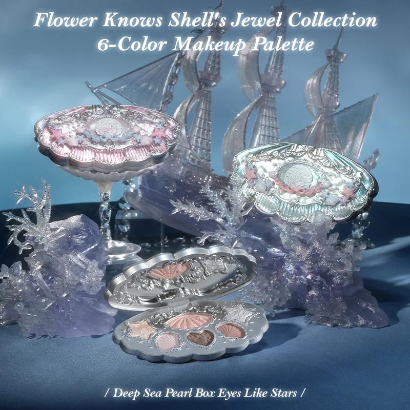 Flower Knows Shell's Jewel Collection Palette de maquillage 6 couleurs
