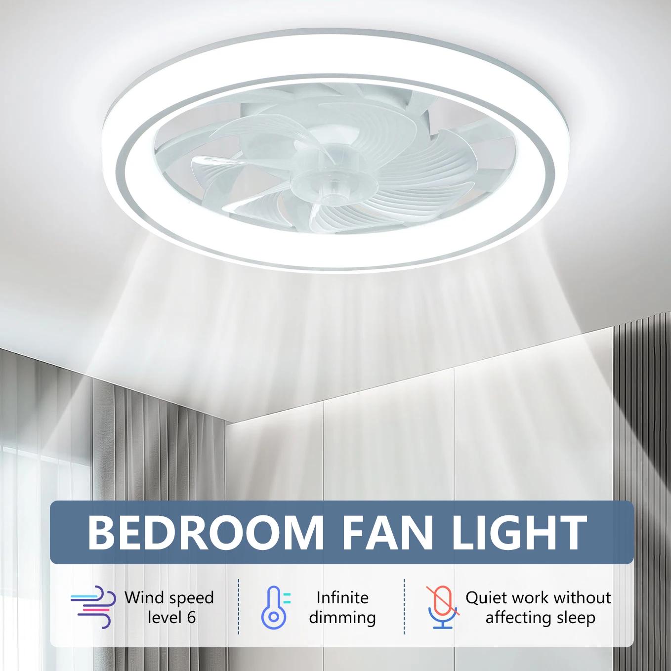 Ventilateur de plafond de 48 cm, ventilateur de plafond mince et silencieux avec télécommande, grada