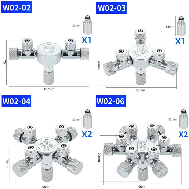 ZRDR – séparateur de CO2 multicanal pour aquarium, distributeur en métal, régulateur de CO2, accesso