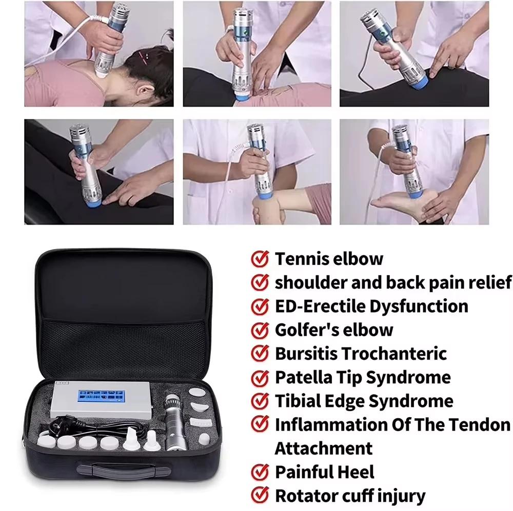 Équipement de physiothérapie Portable pour ondes de choc, masseur, stimulateur musculaire, Machine é