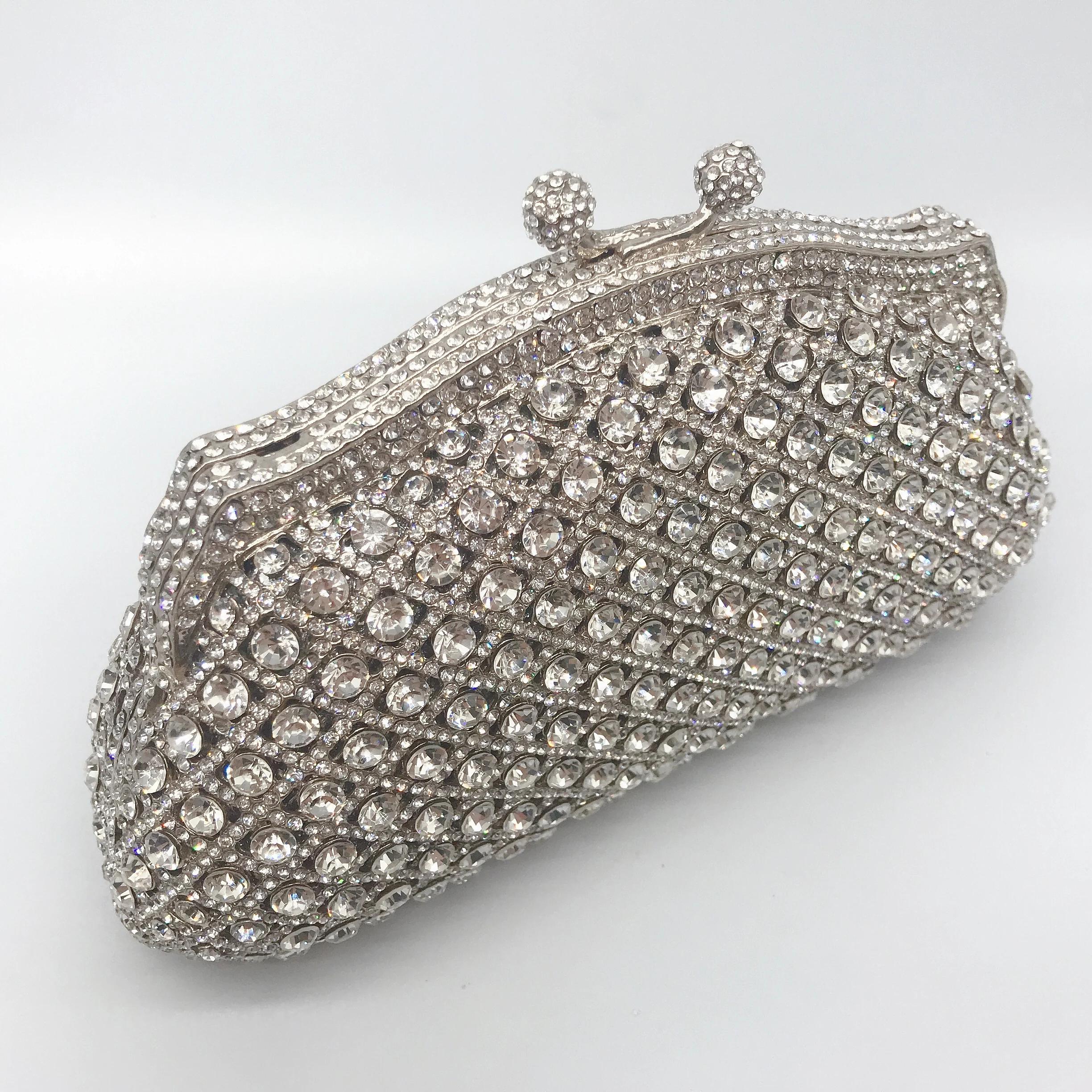 Approvisionnement d'usine Hot Crystal Diamond Purse Ladies