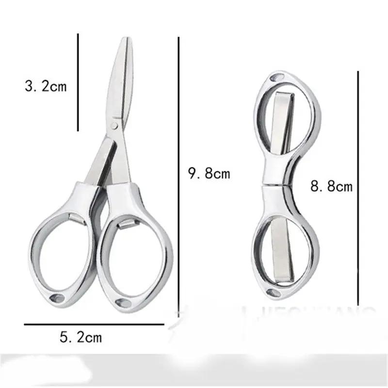 Ciseaux vintage pliables en acier inoxydable, coupe-tissu, broderie, tailleur mignon, fil, outils de