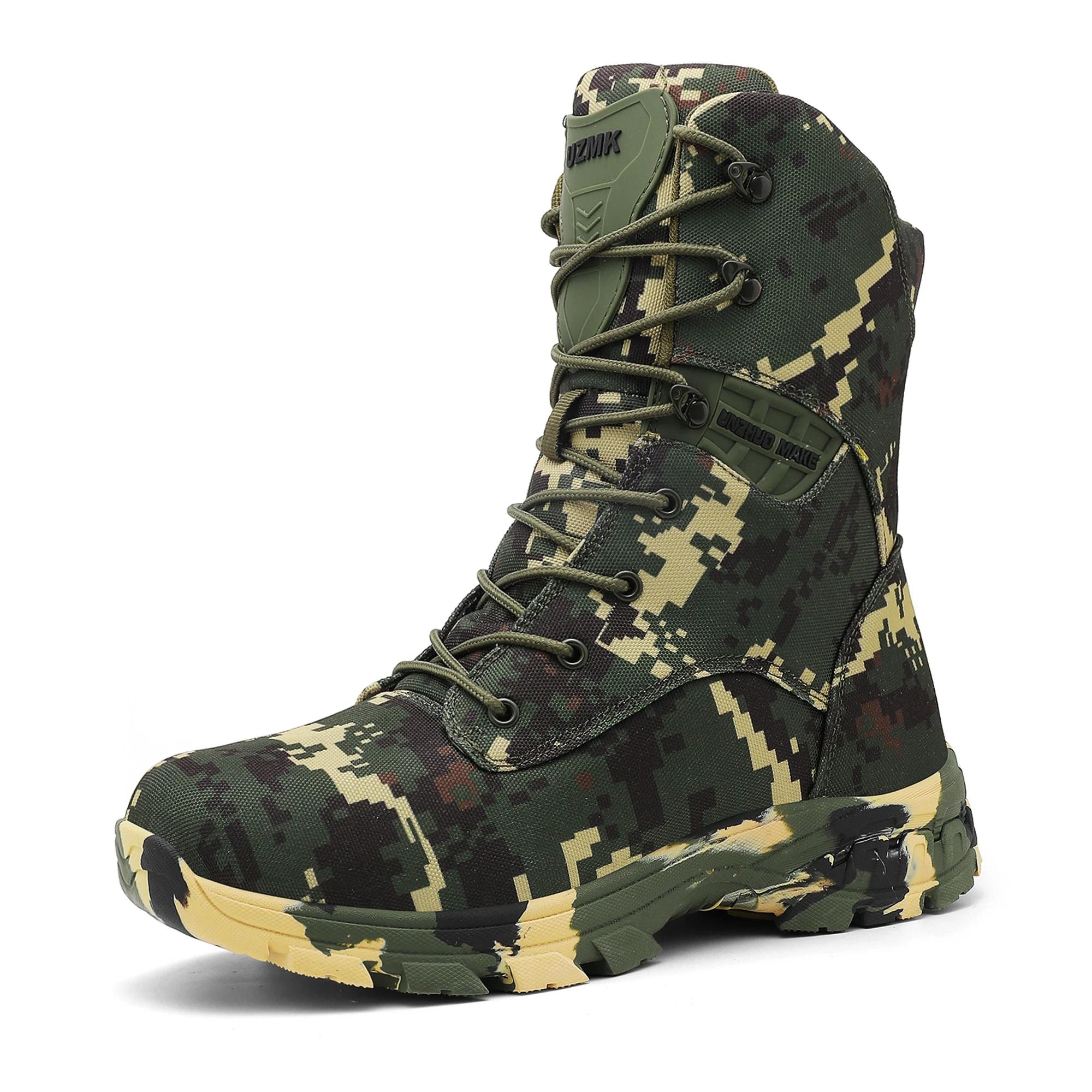 Haute qualité hommes bottes tactiques hommes armée bottes escalade randonnée chaussures militaire Ca