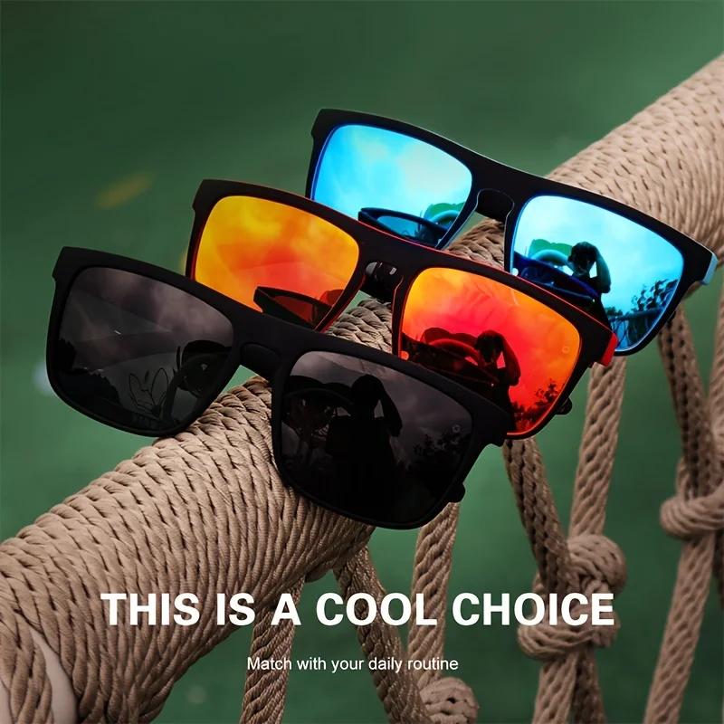 Lunettes de soleil polarisées carrées Vintage pour hommes et femmes, pour la conduite, la pêche, mar