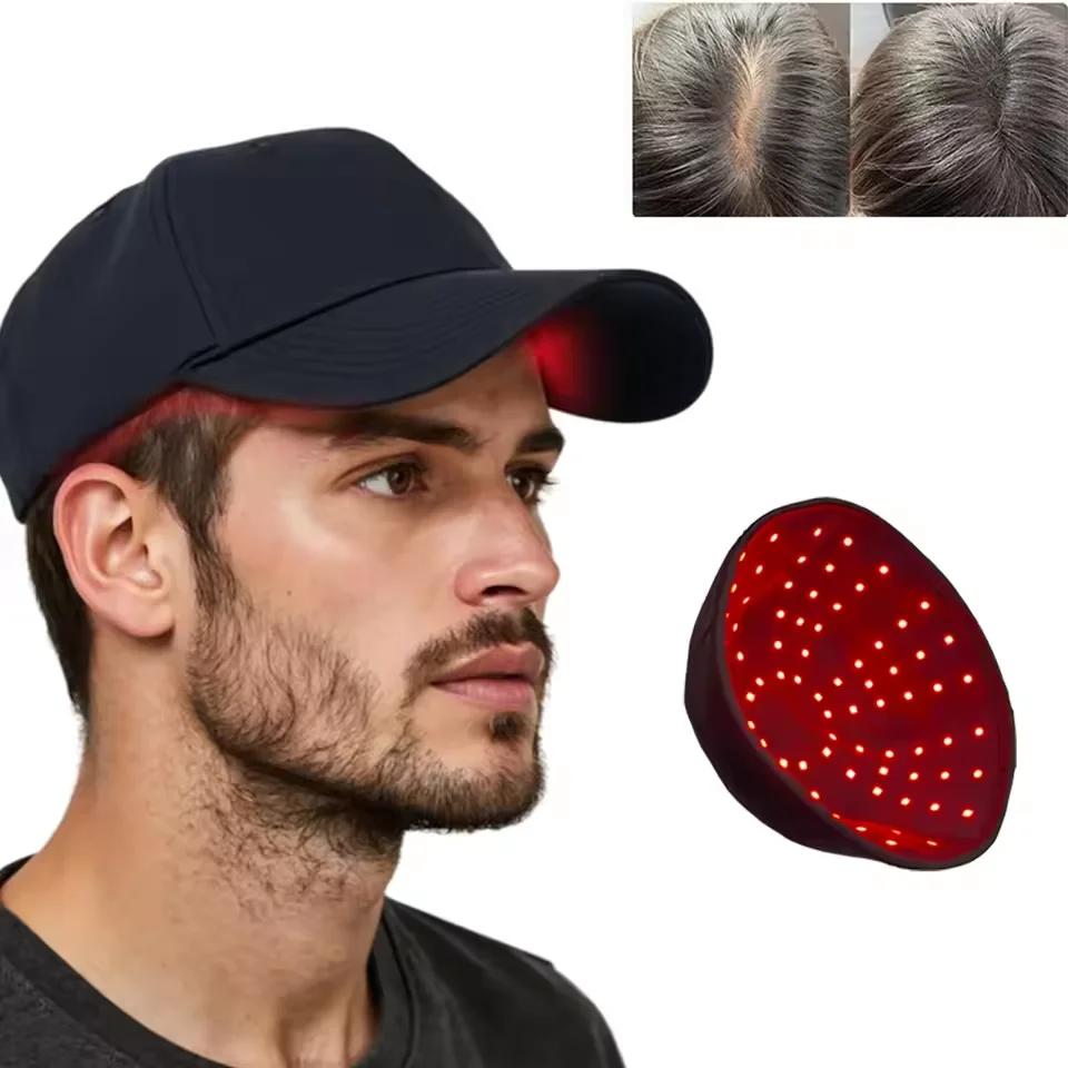 660nm 850nm lumière rouge thérapie capillaire infrarouge capuchon de croissance des cheveux pour la 