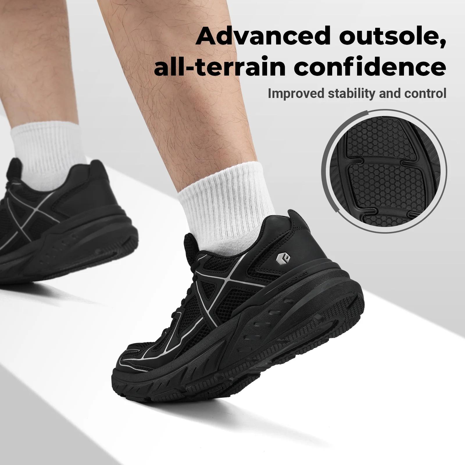 Chaussures de marche Fittington, baskets décontractées à amorti extra large, résistantes à l'usure, 