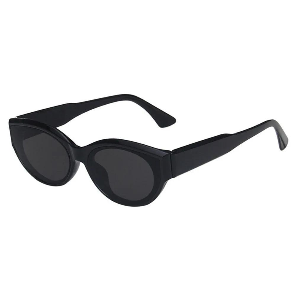 Nouveauté lunettes de soleil œil de chat femmes lunettes ovales marque Vintage elliptique carré lune
