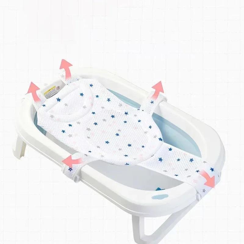 Filet de bain pour bébé, tapis pour enfants, nouveau-né, oreiller de baignoire réglable, coussin de 