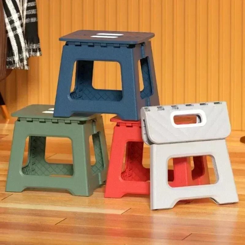 Tabouret pliant Portable pour enfants et adultes, chaise de selle en plastique épais pour activités 