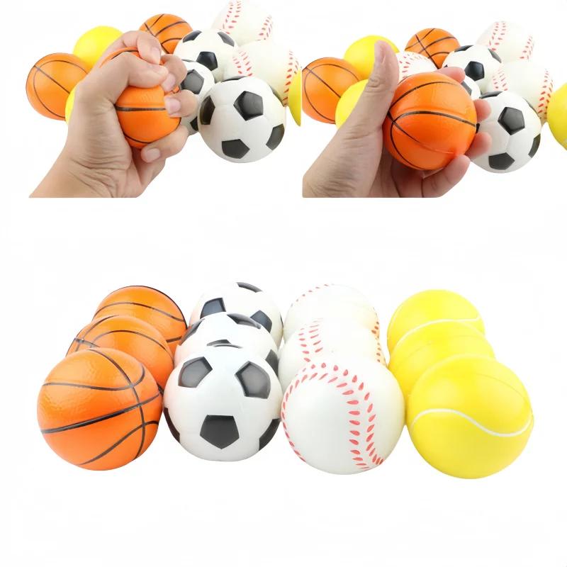 Jouets de Football doux, basket-ball, Baseball, Tennis, éponge en mousse, décompression, balles Anti