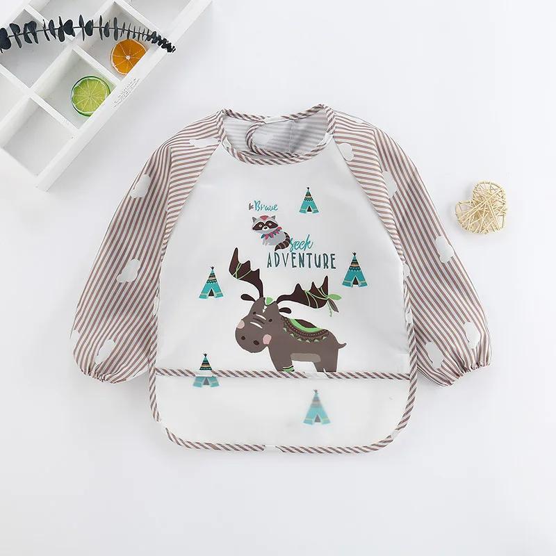 Bavoirs imperméables pour bébé de 0 à 3 ans, joli dessin animé coloré, pour nourrissons, manger des 