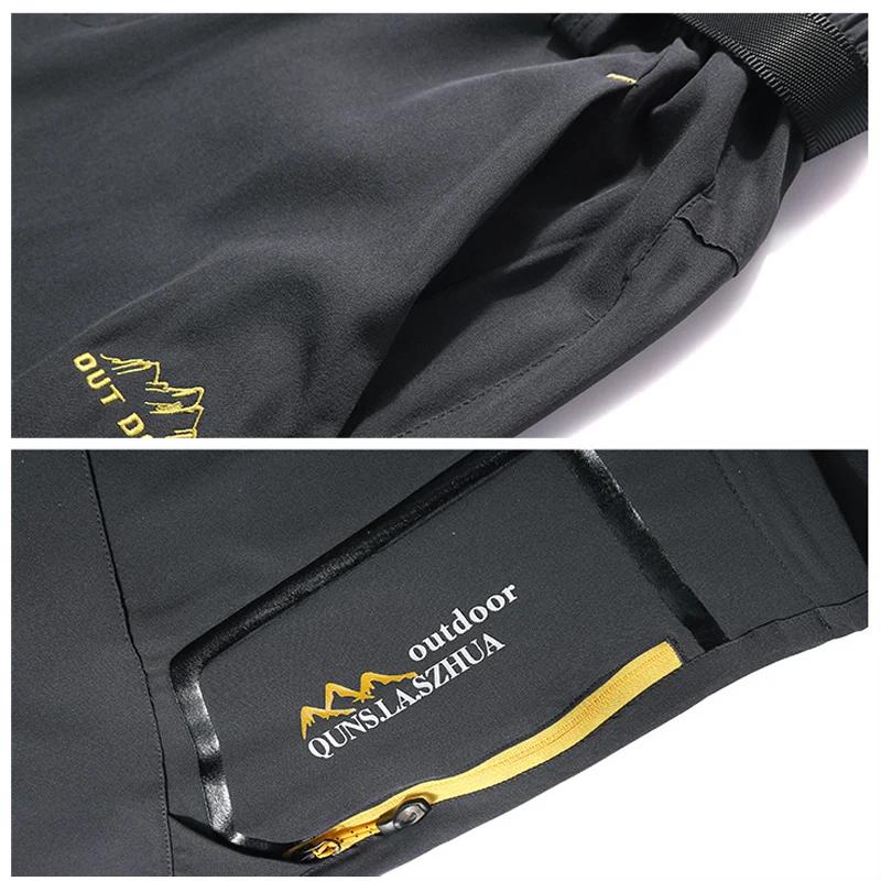 Pantalon décontracté léger pour homme, coupe ajustée, multi-poches, séchage rapide, pour les voyages
