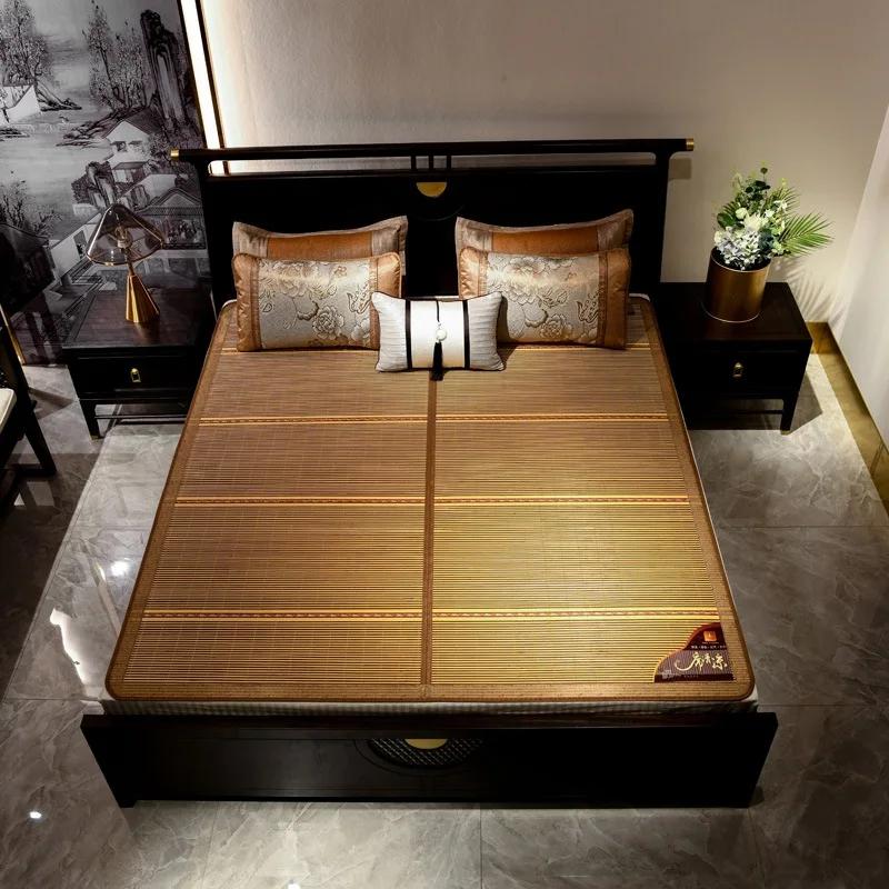 Excellent tapis pliant en bambou, matelas de paille pliable, pour l'été, dortoir d'étudiants, en soi