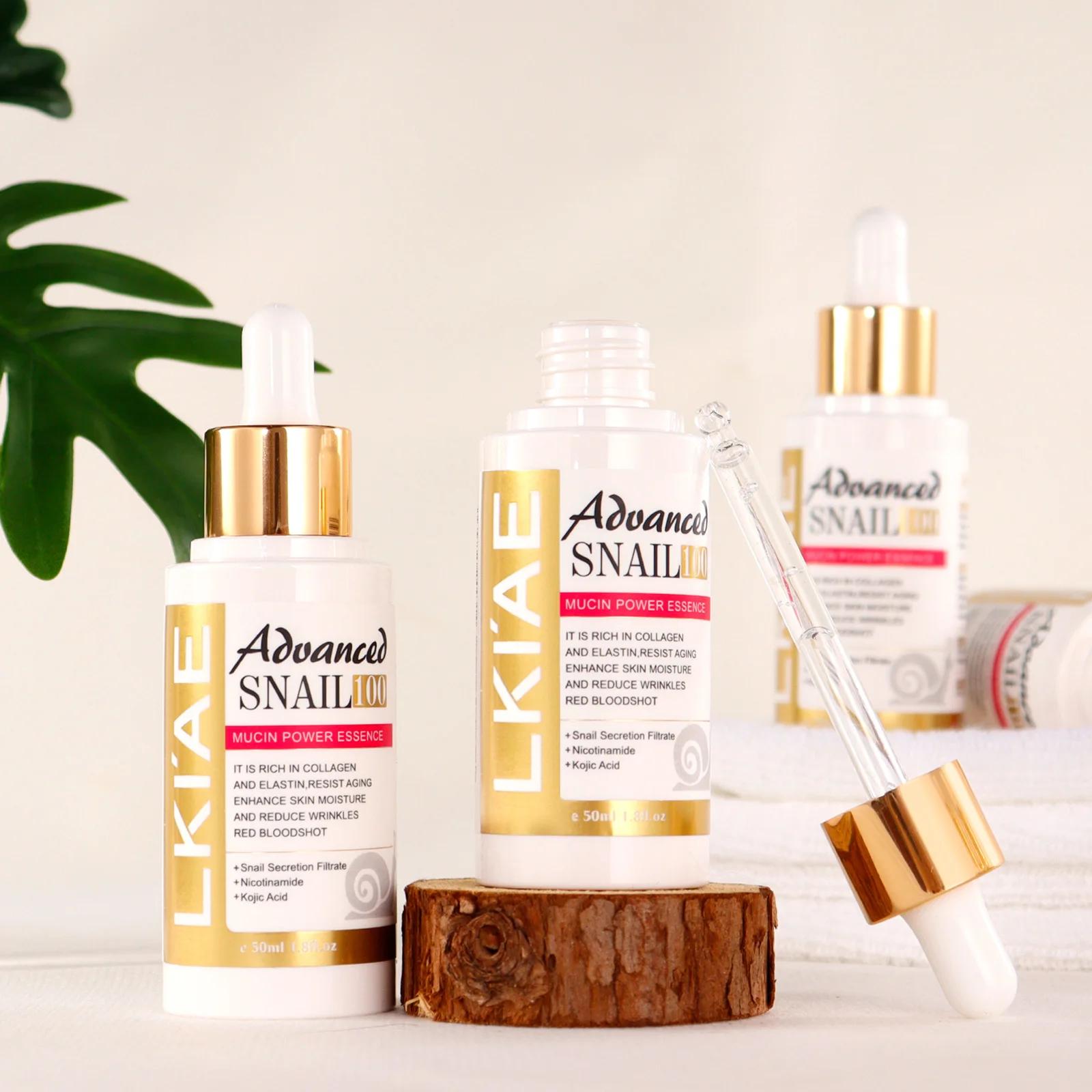 Essence avancée de puissance de mucine d'escargot, sérum éclaircissant et raffermissant pour la peau