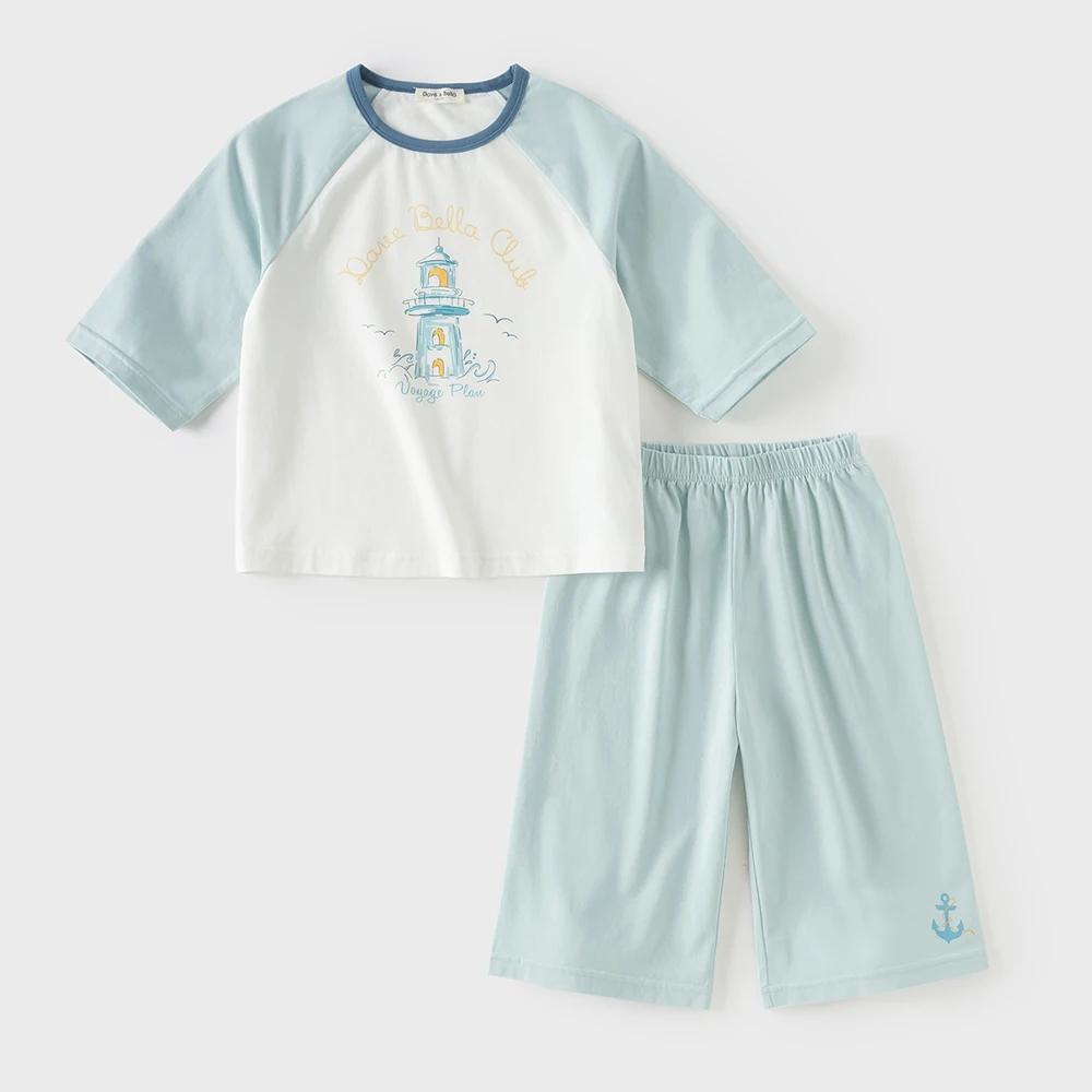 Ensemble Pyjama Deux Pièces Enfant Dave Bella Automne Printemps Manches Longues Pantalon Tenue Décon