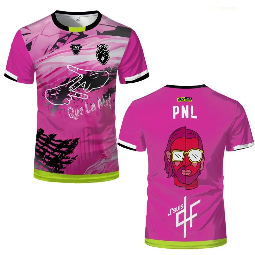 PNL Maillots 90 minutes maillot imprimé respirant Football formation T-shirt hommes et femmes à la m