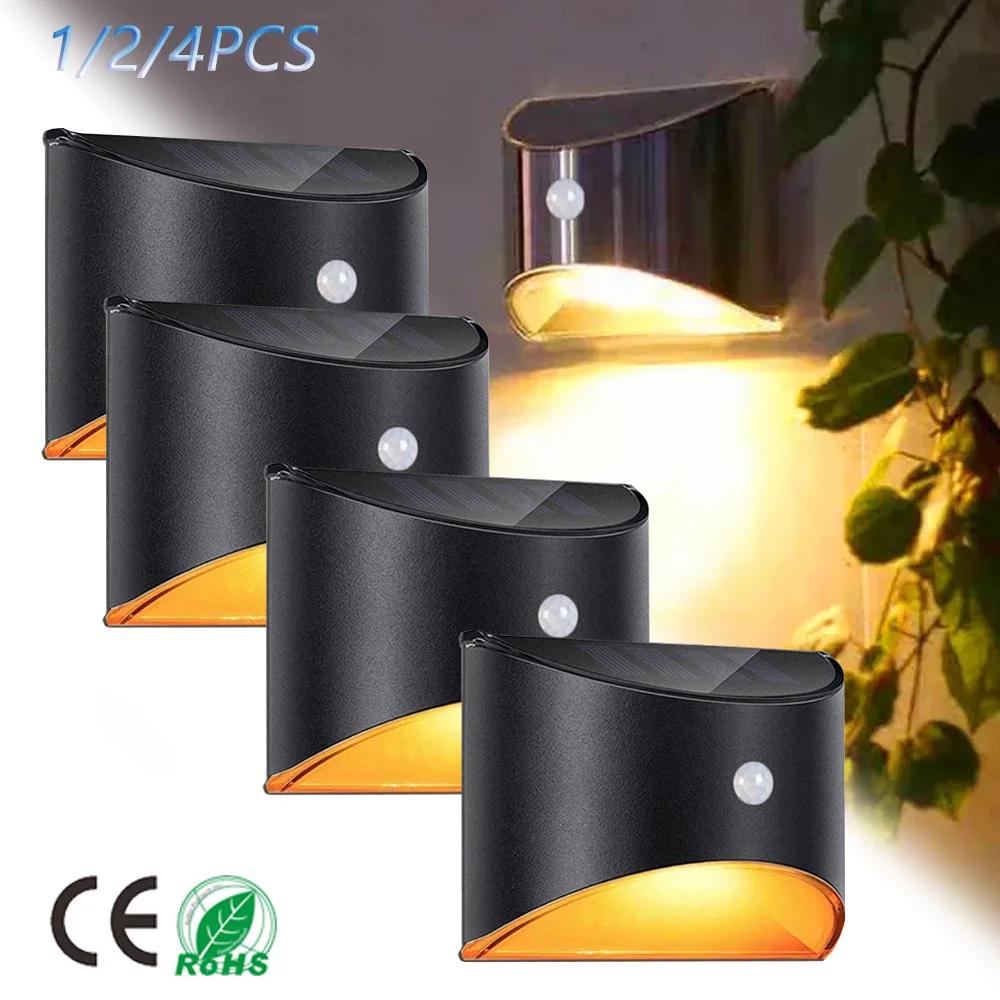 LED lumière solaire capteur de mouvement extérieur appliques murales étanche jardin applique solaire
