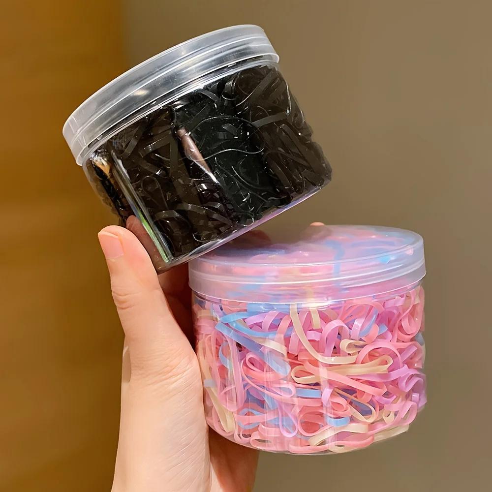 1000 petits élastiques jetables pour les petites filles pour attacher les cheveux avec des élastique