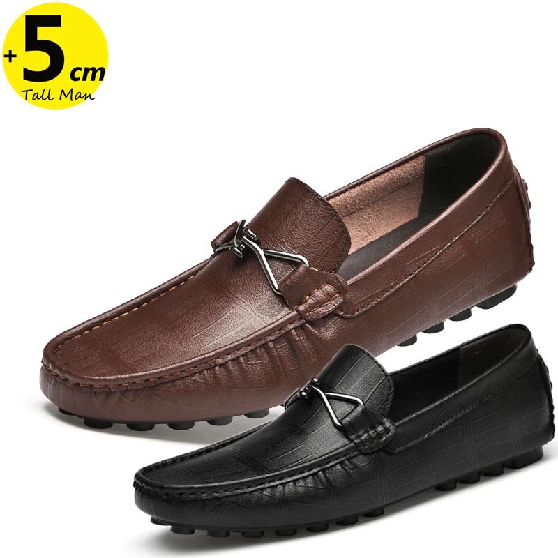 Mocassins en Cuir PU pour Homme, Chaussures d'Affaires, artificiel évateur, Épais, Recommande d'AugW