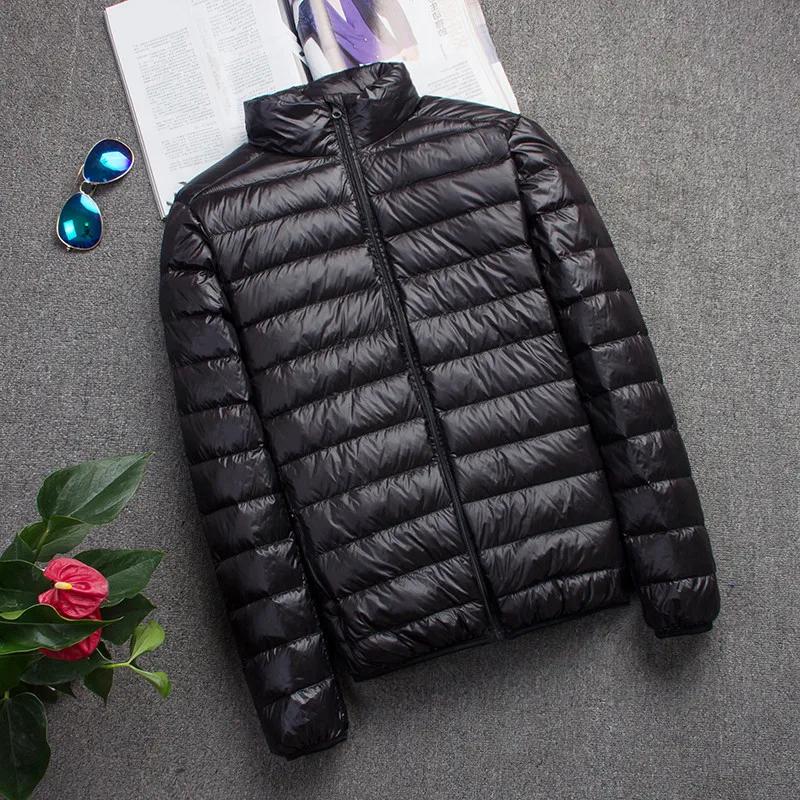 Nouvelle marque automne hiver doudoune légère hommes mode à capuche court grand Ultra-mince léger je