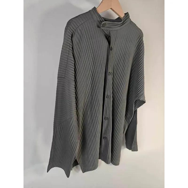 Chemisier plissé Miyake à manches longues, Nouvelle collection Printemps-Été 2026, Haut ample aminci