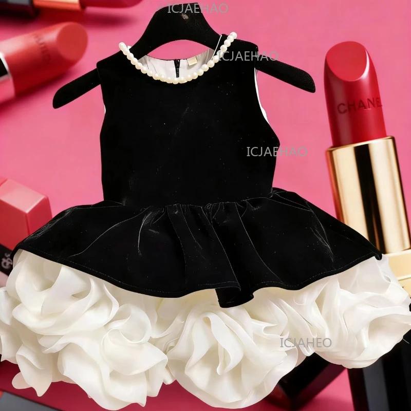 Nouvelle Robe de Princesse pour Petite Fille, Vêtements pour Filles, Robe sans Manches, Costume Form