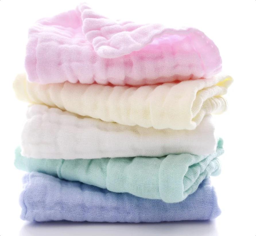Lingettes bébé coton naturel 5 pièces - Soins doux visage et corps pour peaux sensibles nouveau-nés
