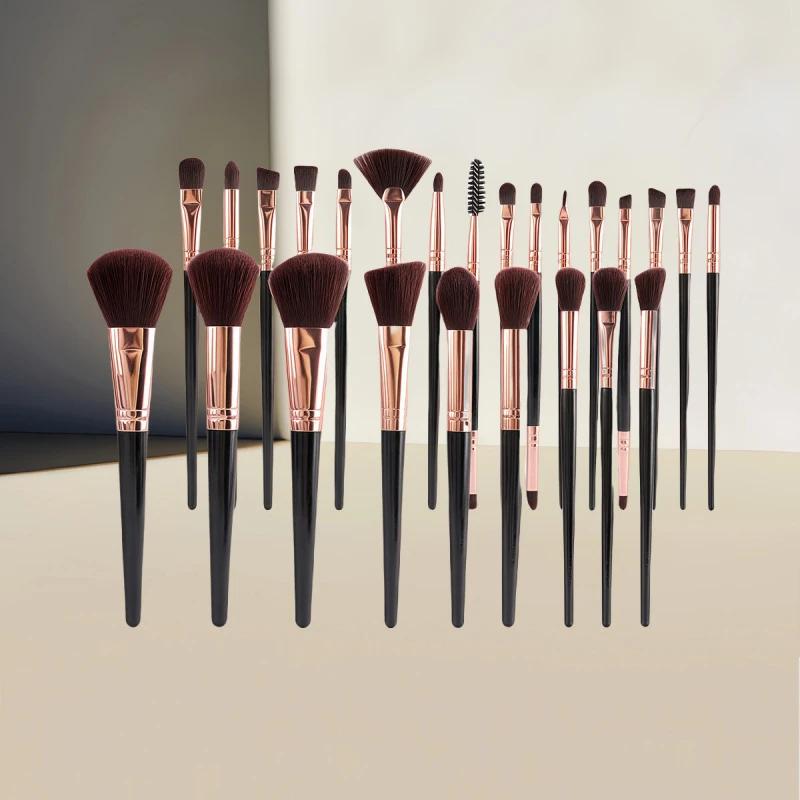 Ensemble de pinceaux de maquillage, 47 pièces, Kit d'outils de beauté de Style parfum Chic, sac à co