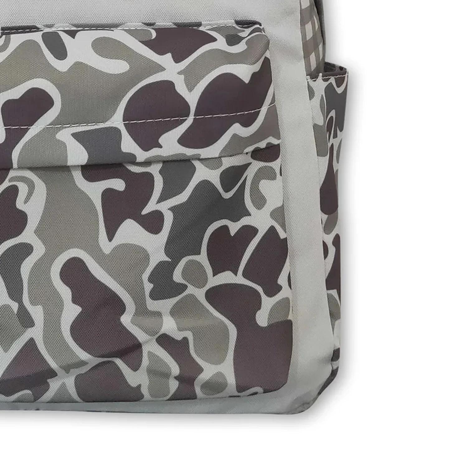 Sac à dos camouflage pour enfants et garçons, idéal pour la chasse au chien, avec fermeture éclair