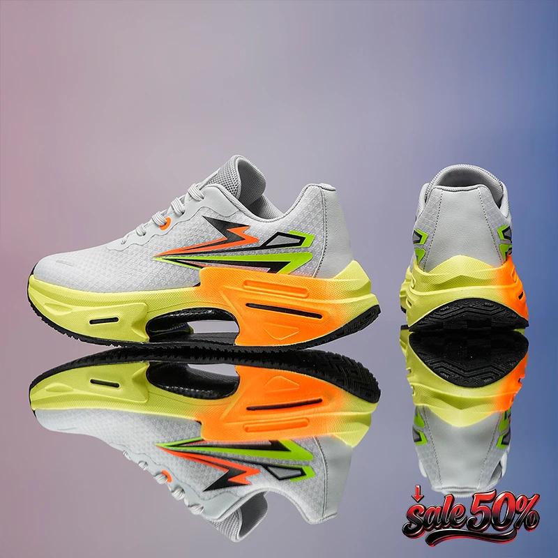 Chaussures de course pour hommes, plaque en carbone, baskets professionnelles à amorti, chaussures d