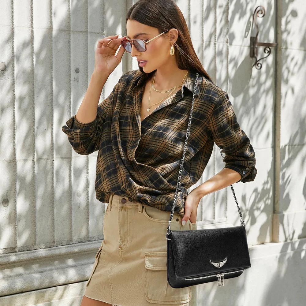 Sac carré mini Wing pour femme, sac à bandoulière et sac croisé tendance 2026, petit sac à main mign