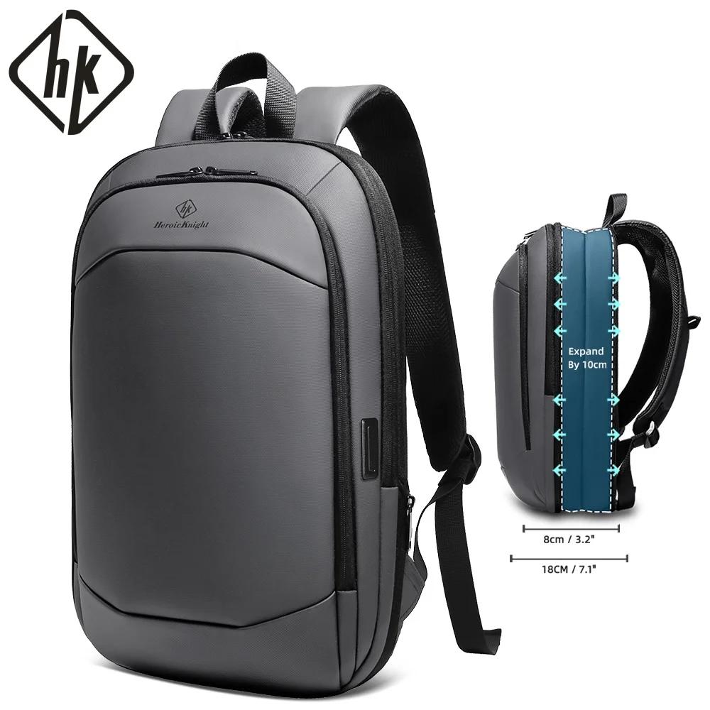 HK Business sac à dos pour hommes 17 pouces sac à dos pour ordinateur portable avec Port USB mince e