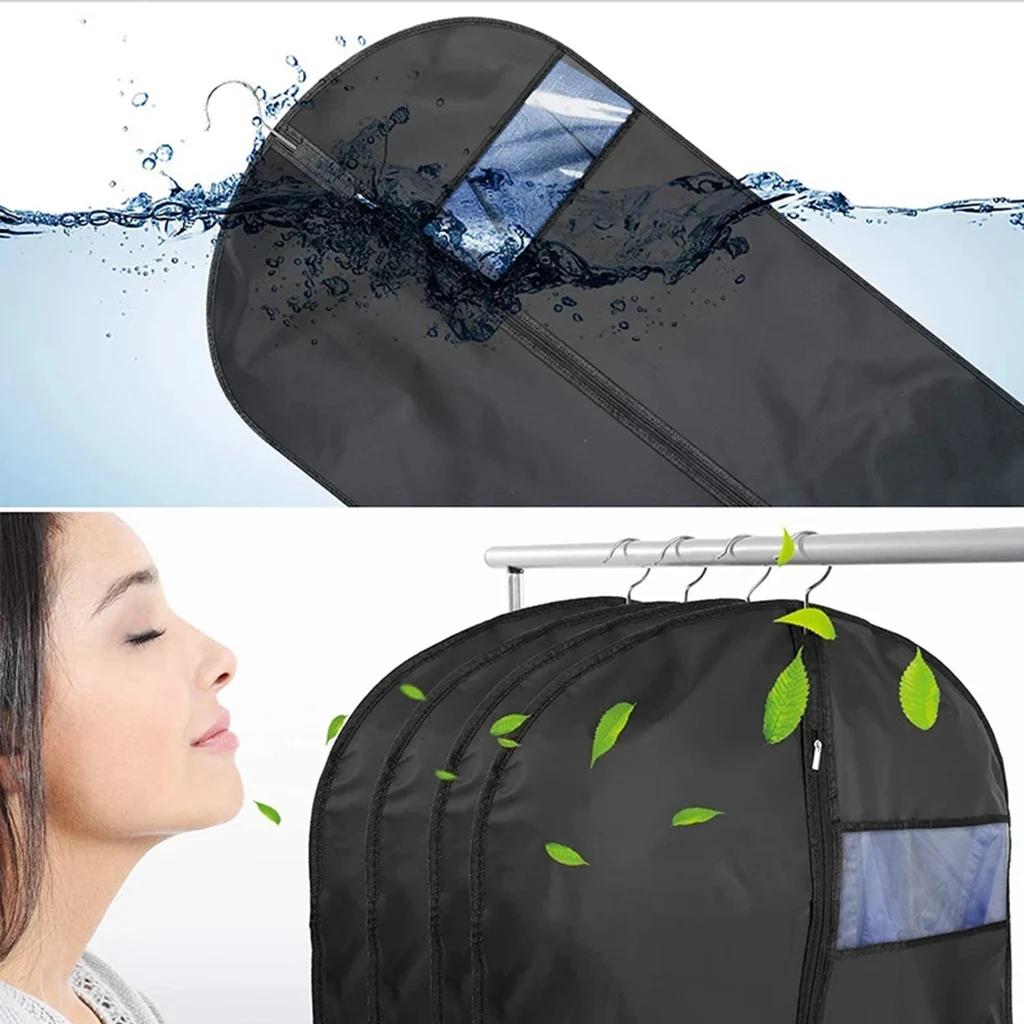 Vêtements imperméables housse anti-poussière manteau costume robe protecteur suspendus sacs à vêteme