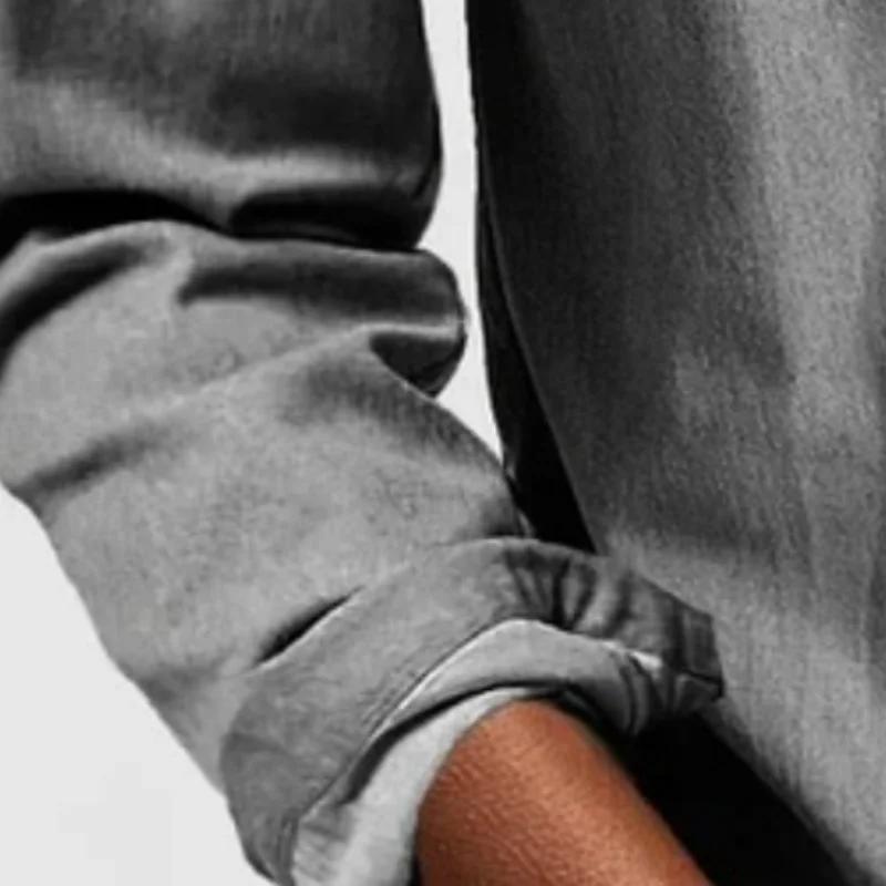Chemise Slim Décontractée à Manches sulfet Col Rabattu pour Homme, Vêtement Classique et Boutonné, C