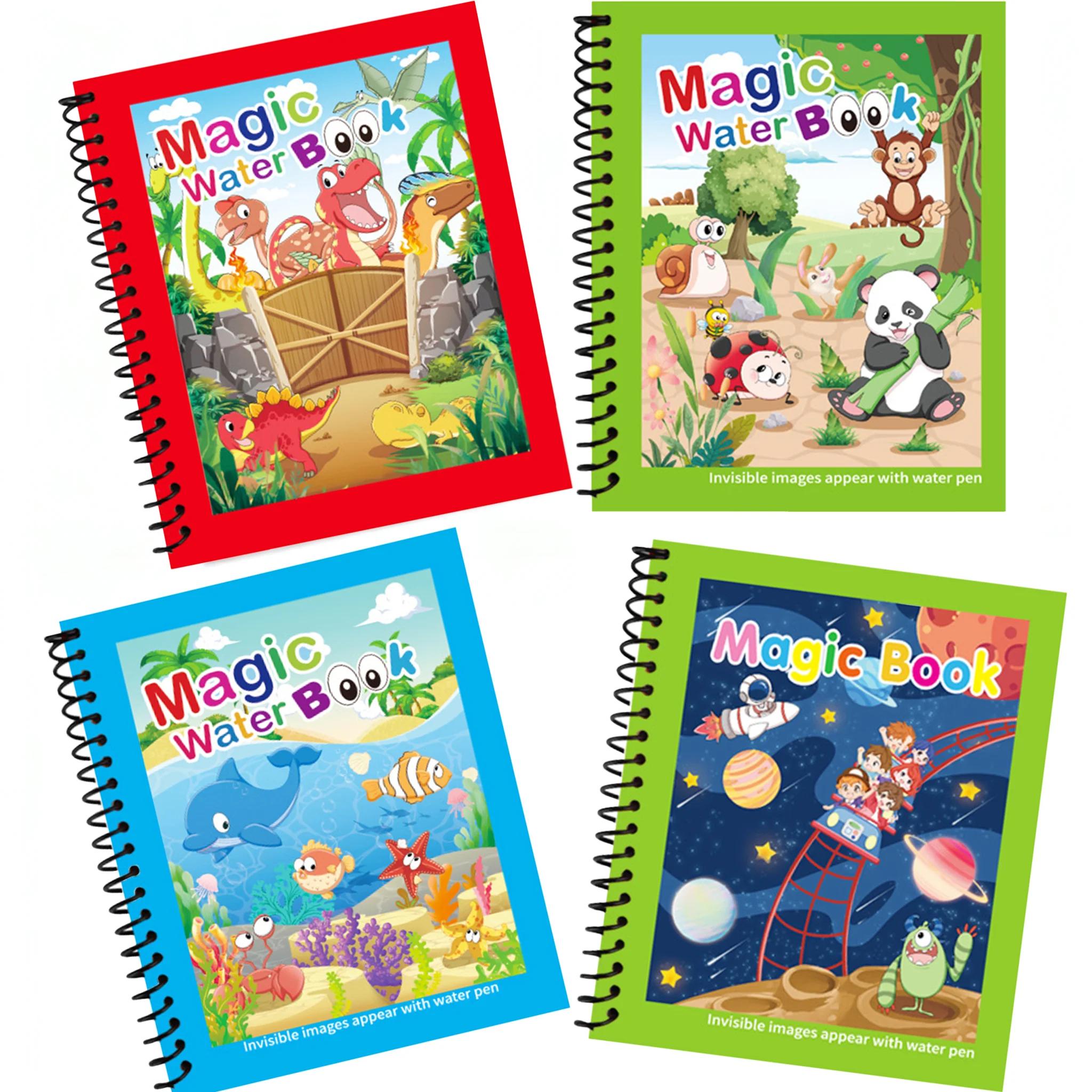 Livre magique de dessin à l'eau, jouet Montessori réutilisable pour enfants, livre de coloriage avec
