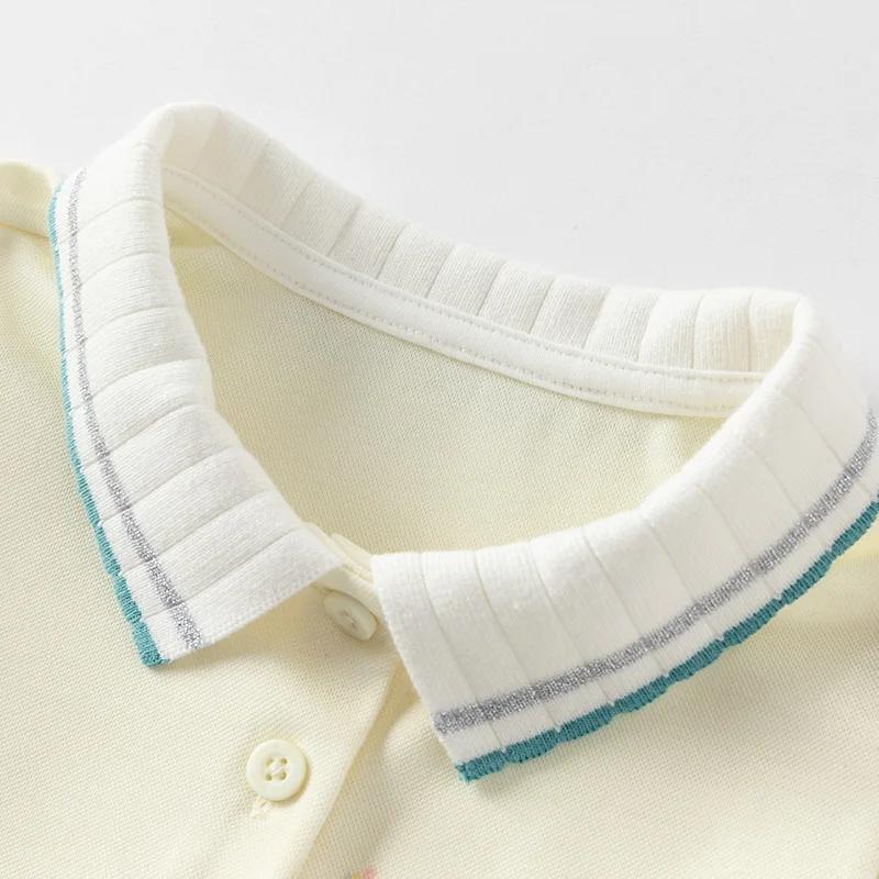 Dave Bella – robe Polo pour enfants, nouvelle mode d'été pour bébés filles, jupe ondulée douce et mi