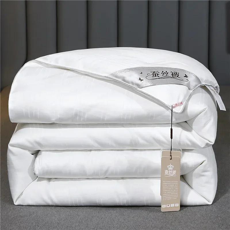 Couette 100% Soie de Mûrier, Artisanale, pour la Santé et la Beauté, Remplissage en Soie, Tailles Do
