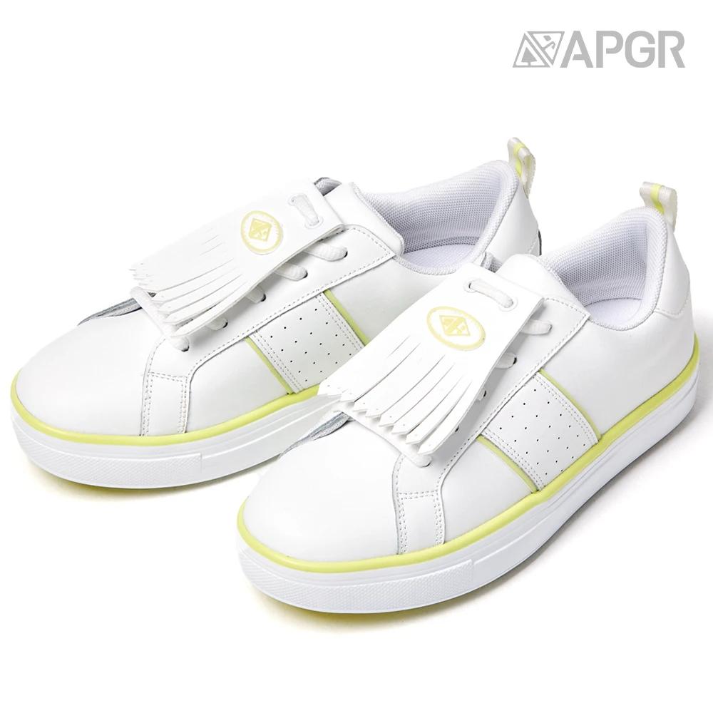 [Apgr] Chaussures de golf Tesl en cuir véritable pour femmes, pour l'entraînement sur le terrain, sa