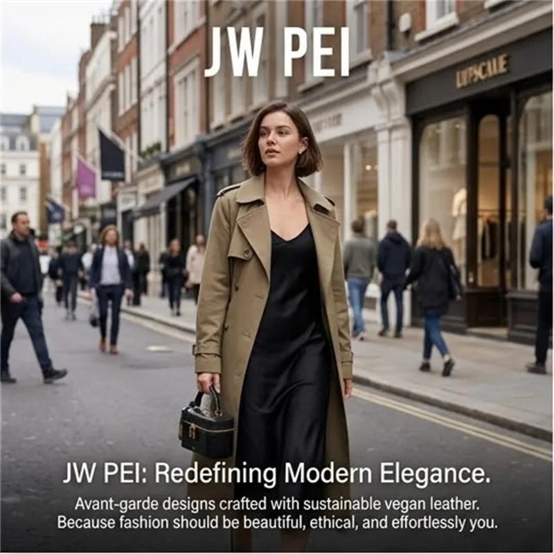 Sacs fourre-tout miniatures JW PEI pour femmes, sac bandoulière en cuir vegan gaufré façon croco, pe