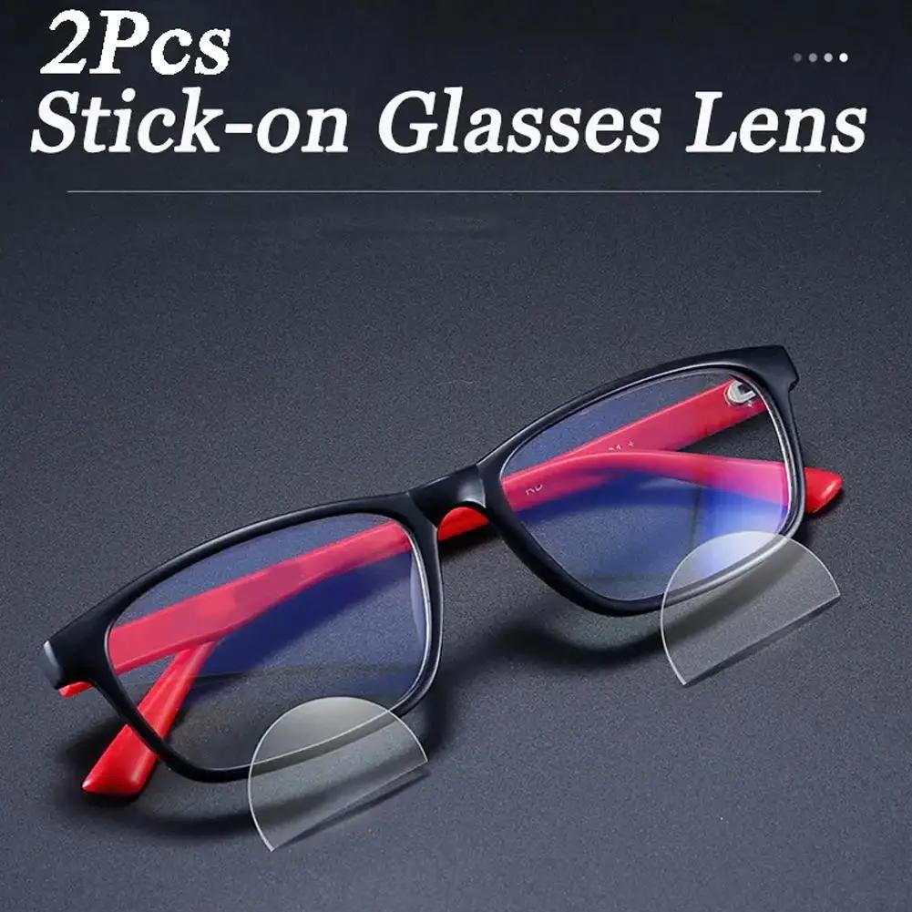 Lunettes de lecture à coller, lentilles bifocales en Silicone liquide pour presbyte, grossissement d