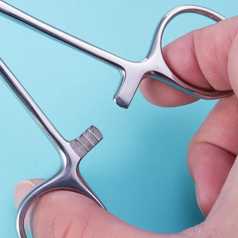Outil de maintien d'ancre cutanée en acier chirurgical stérile, pince à épiler, pince à disque profe