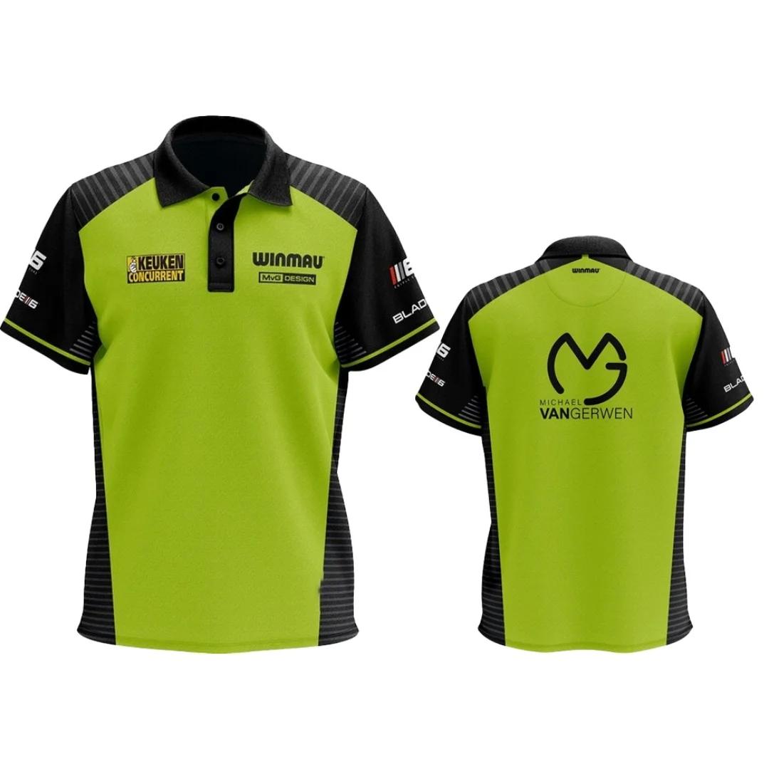 Winmau Michael van Gerwen Dartshirt Darts Enthusiast POLO shirt Sports Dry Quickly Men's T-Shirt Chi