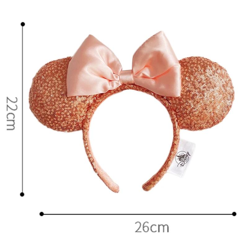 Bandeau d'oreille Disney Mickey Mouse, cerceau pour parc d'attractions, écailles de poisson, maille 